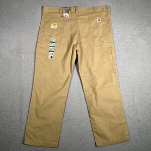 Carhartt Pants Mens 42x30 Brown Casual Relaxed Fit Canvas Workwear Preppy NWT